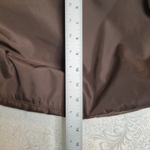 Aigner purse dark brown cloth nylon leather tote bag flap satchel travel‎ Munich - Picture 10 of 11